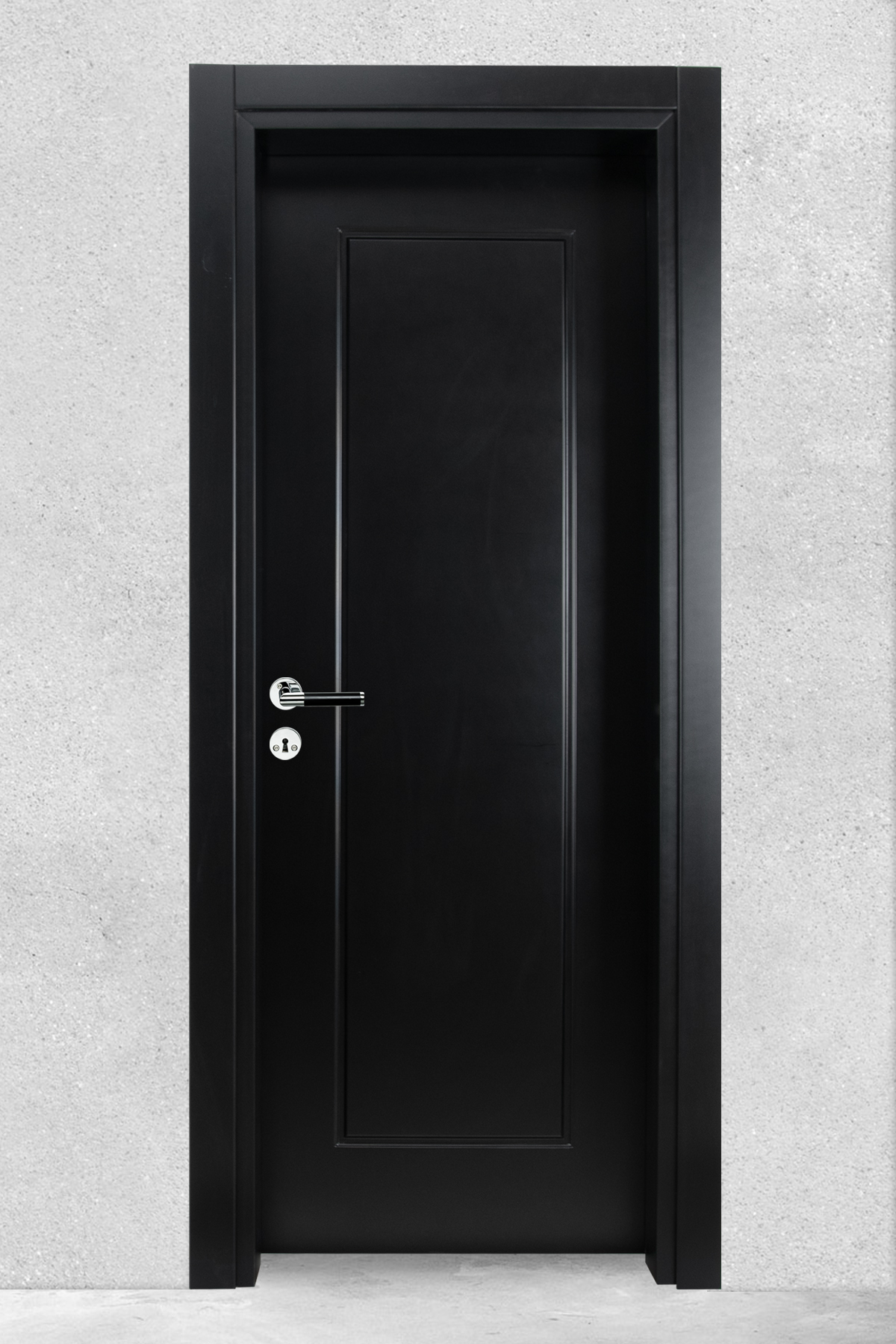 black-interior-door